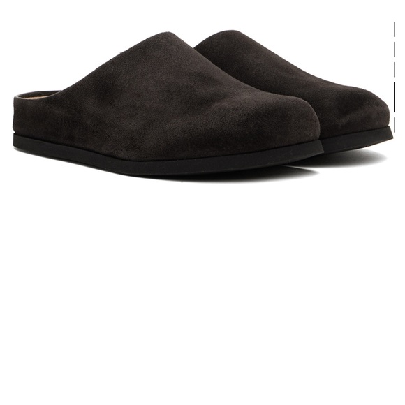 Common Projects Shoes - Common Projects Dark Brown Suede Mules